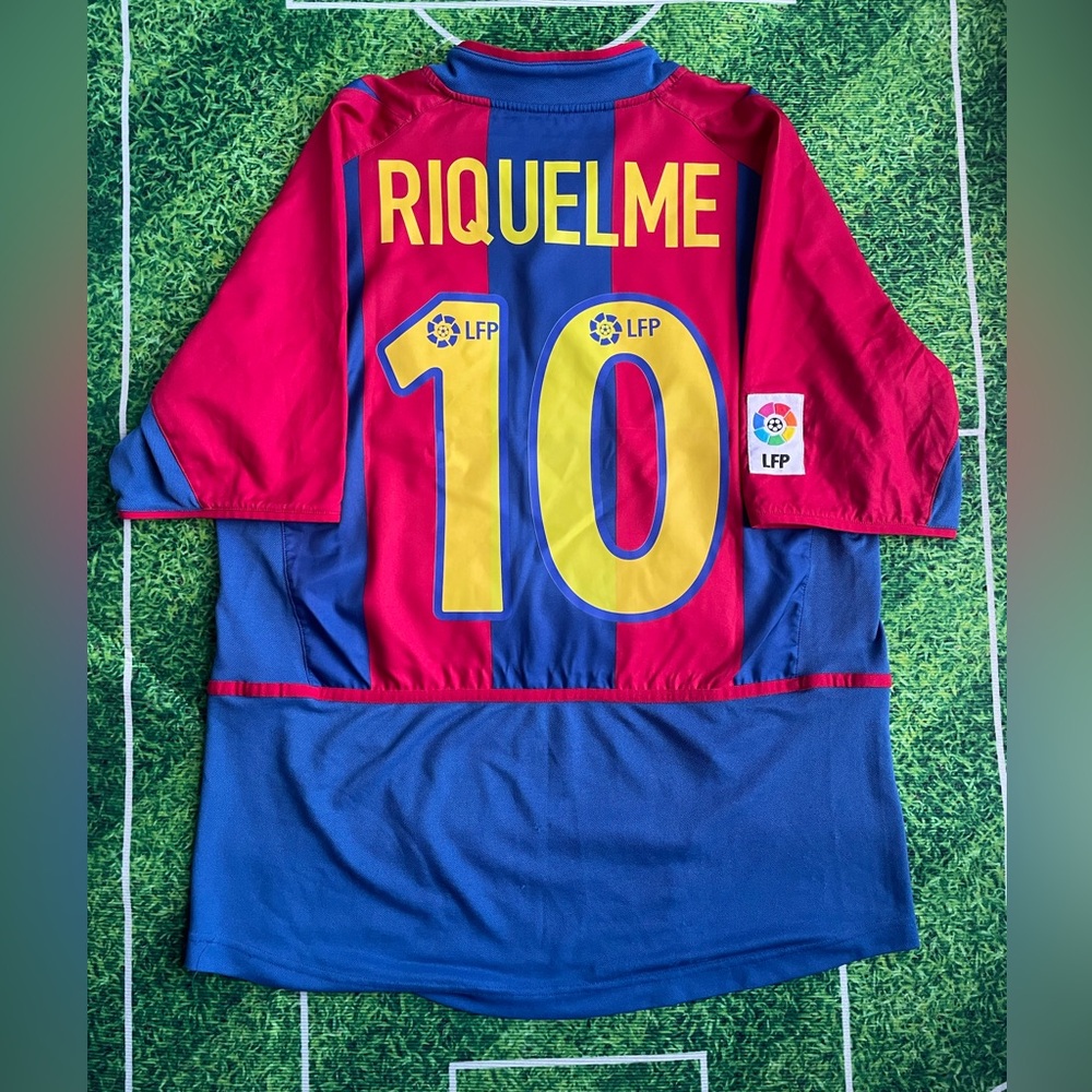JR RIQUELME F.C BARCELONA 2002/03 NIKE AUTHENTIC JERSEY